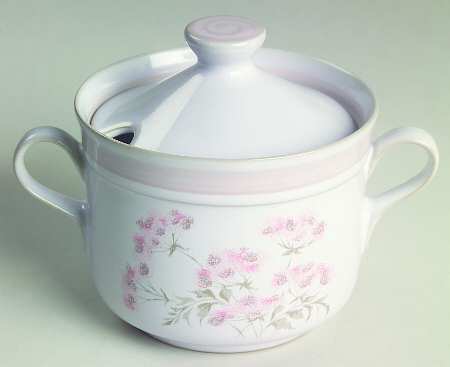 Brittany Pale Mauve Sugar Bowl & Lid