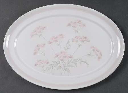 Brittany Pale Mauve 12" Oval Serving Platter