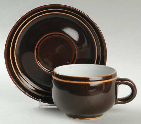 Chocolate Flat Cup & Saucer Set