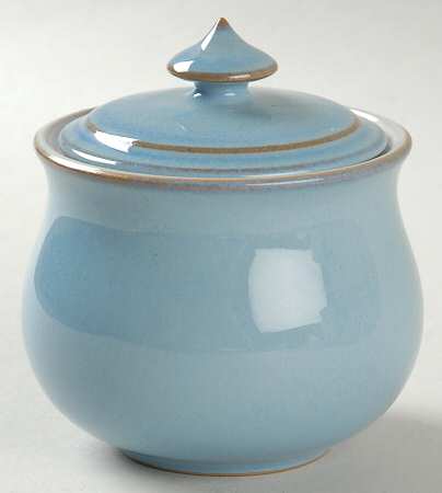 Colonial Blue Sugar Bowl & Lid by Denby-Langley