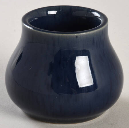 Cottage Blue Mustard Jar No Lid