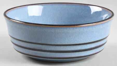 Corfu Blue and Rust Coupe Cereal Bowl