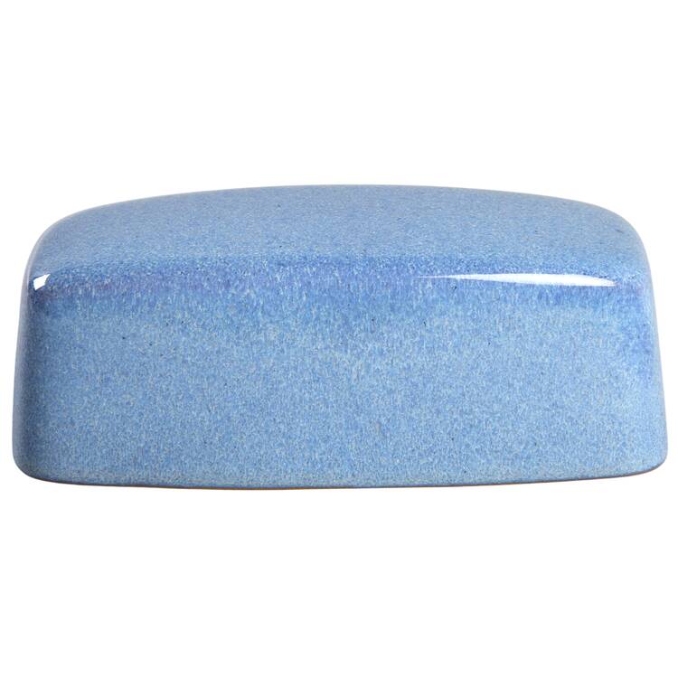 Corfu Blue and Rust Lid for 1/4 Lb Butter