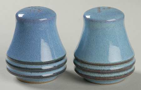 Corfu Blue and Rust Salt & Pepper Set