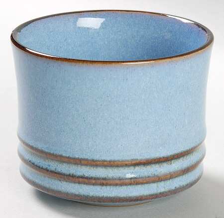 Corfu Blue and Rust Open Sugar Bowl