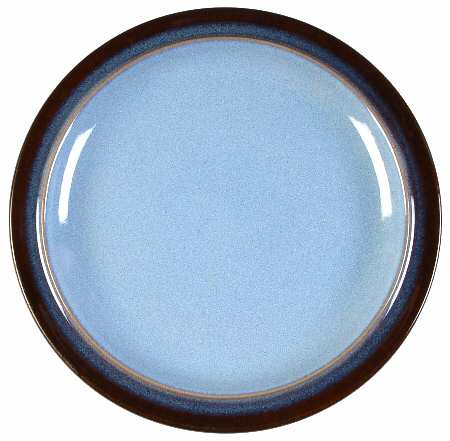 Corfu Blue and Rust 12" Chop Plate (Round Platter)