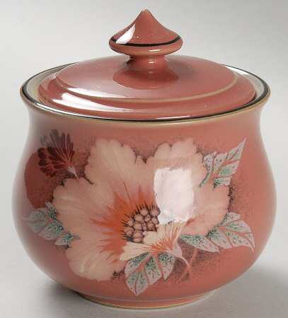 Damask Sugar Bowl & Lid