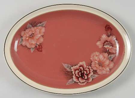 Damask 12" Oval Serving Platter