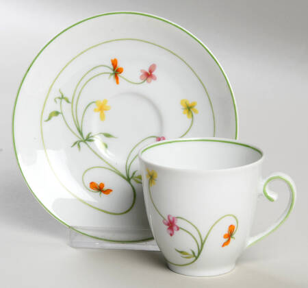Duchess Flat Demitasse Cup & Saucer Set by Denby-Langley