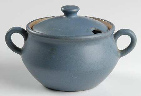 Echo Blue Sugar Bowl & Lid