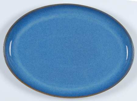 English Blue 12" Oval Serving Platter