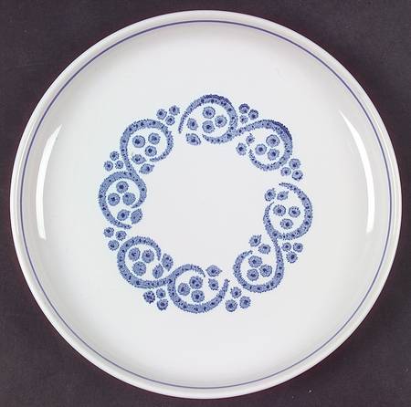 English Blue Salad Plate