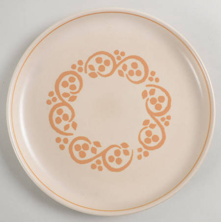 English Brown Salad Plate