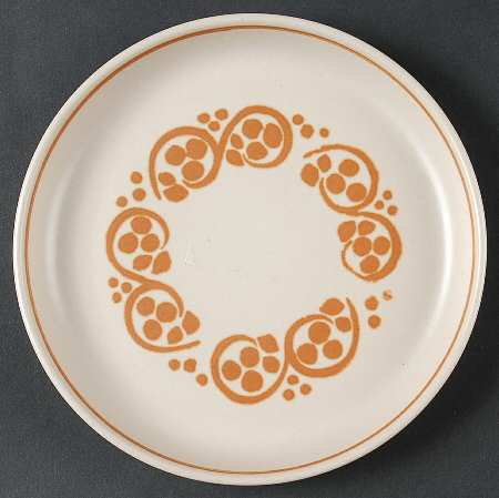 English Brown Bread & Butter Plate
