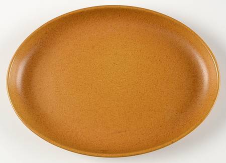 English Brown 11" Oval Serving Platter
