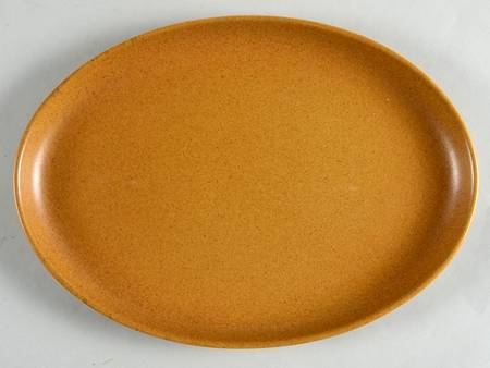 English Brown 12" Oval Serving Platter