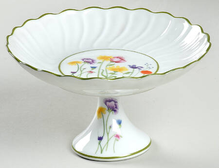 English Garden Round Compote (Height X Width)
