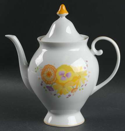 Golden Afternoon Coffee Pot & Lid
