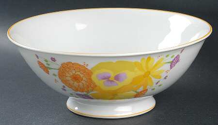 Golden Afternoon 9" Round Vegetable Bowl