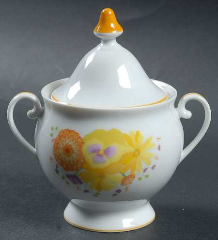 Golden Afternoon Sugar Bowl & Lid