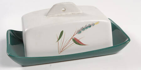 Greenwheat Rectangular Cheese Dish with Lid