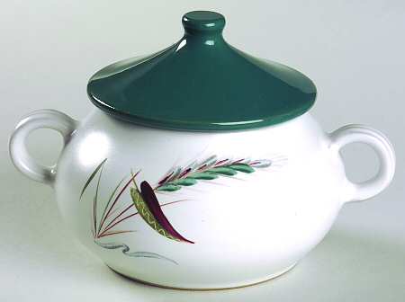Greenwheat Sugar Bowl & Lid