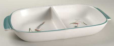 Greenwheat Rectangular Divided Vegetable Bowl