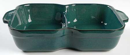 Greenwich Rectangular Divided Vegetable Bowl by Denby-Langley