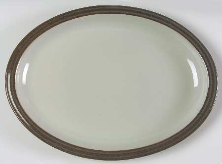 Greystone 12" Oval Serving Platter by Denby-Langley