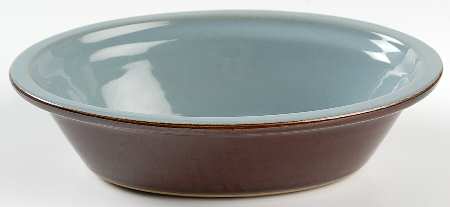 Homestead Brown Oval Pie Baker