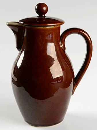 Homestead Brown Coffee Pot & Lid