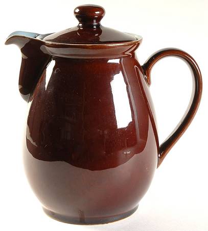 Homestead Brown Coffee Pot & Lid