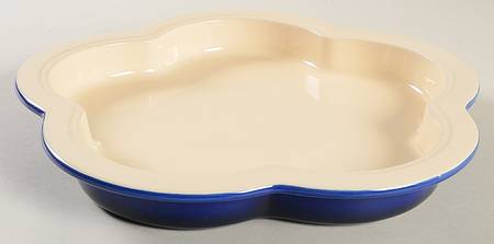 Imperial Blue Flower Shaped Platter