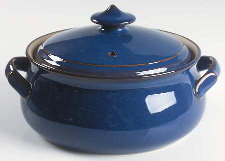 Imperial Blue Round Covered Vegetable