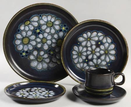 Kismet Blue 5 Piece Place Setting