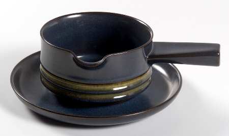 Kismet Blue Gravy Boat & Underplate