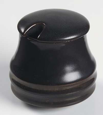 Kismet Blue Mustard Jar & Lid