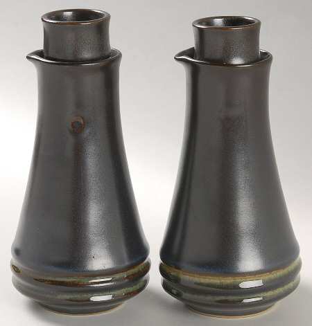 Kismet Blue Vinegar and Oil Set with Stoppers