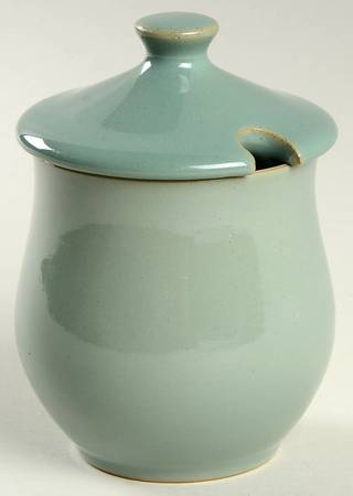 Manor Green Sugar Bowl & Lid