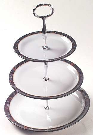 Marrakesh 13 7/8"-14 1/4" 3-Tiered Serving Tray(DP,SP,BB) HC