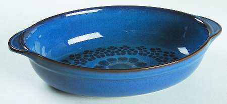 Midnight 12'' Oval Baker by Denby-Langley