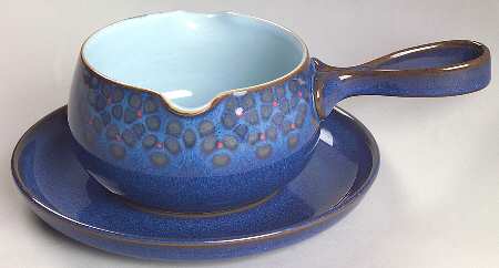 Midnight Round Gravy Boat & Underplate