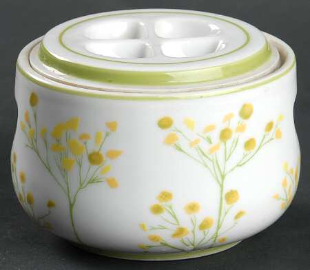 Patch of Green Sugar Bowl & Lid