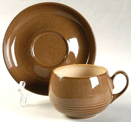 Pampas Flat Cup & Saucer Set