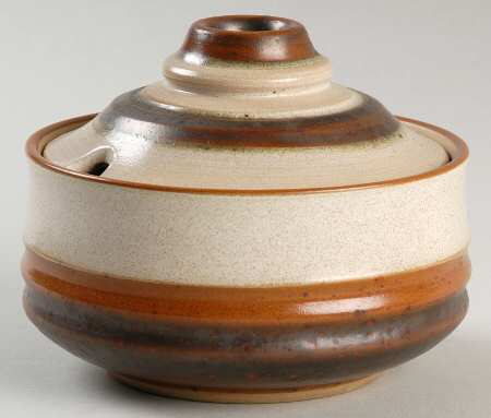 Potter's Wheel Green Sugar Bowl & Lid