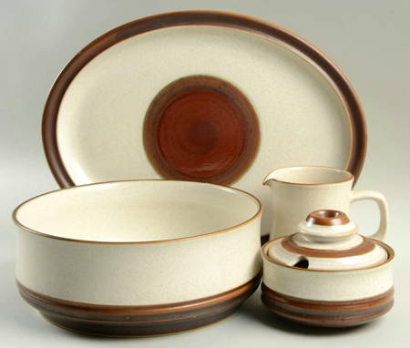 Potter's Wheel Rust Red 5 Piece Hostess Set