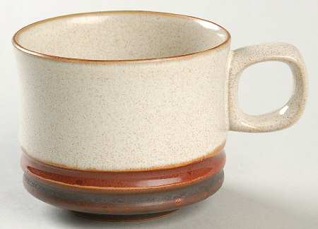Potter's Wheel Rust Red Flat Cup