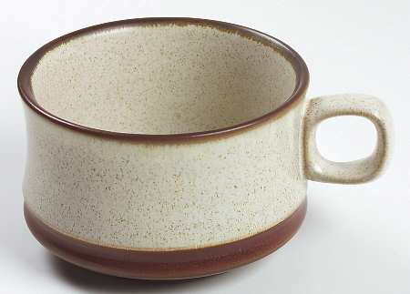 Potter's Wheel Rust Red Soup Mug