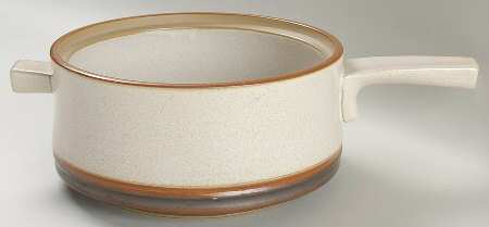 Potter's Wheel Rust Red 2 Qt Round Covered Casserole No Lid