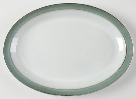 Regency Green 13" Oval Serving Platter